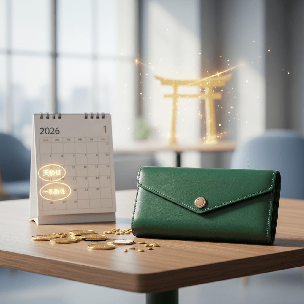 2026年 金運爆上げ!財布をおろす最高開運日【一粒万倍日・天赦日】徹底解説