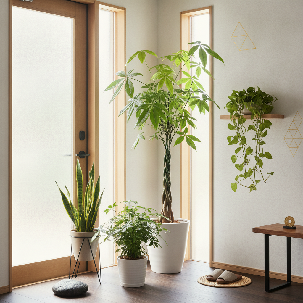 金運アップは玄関から！風水で選ぶ観葉植物と配置の黄金律